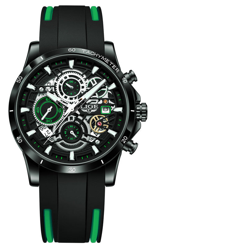 Audi design watch in silver
