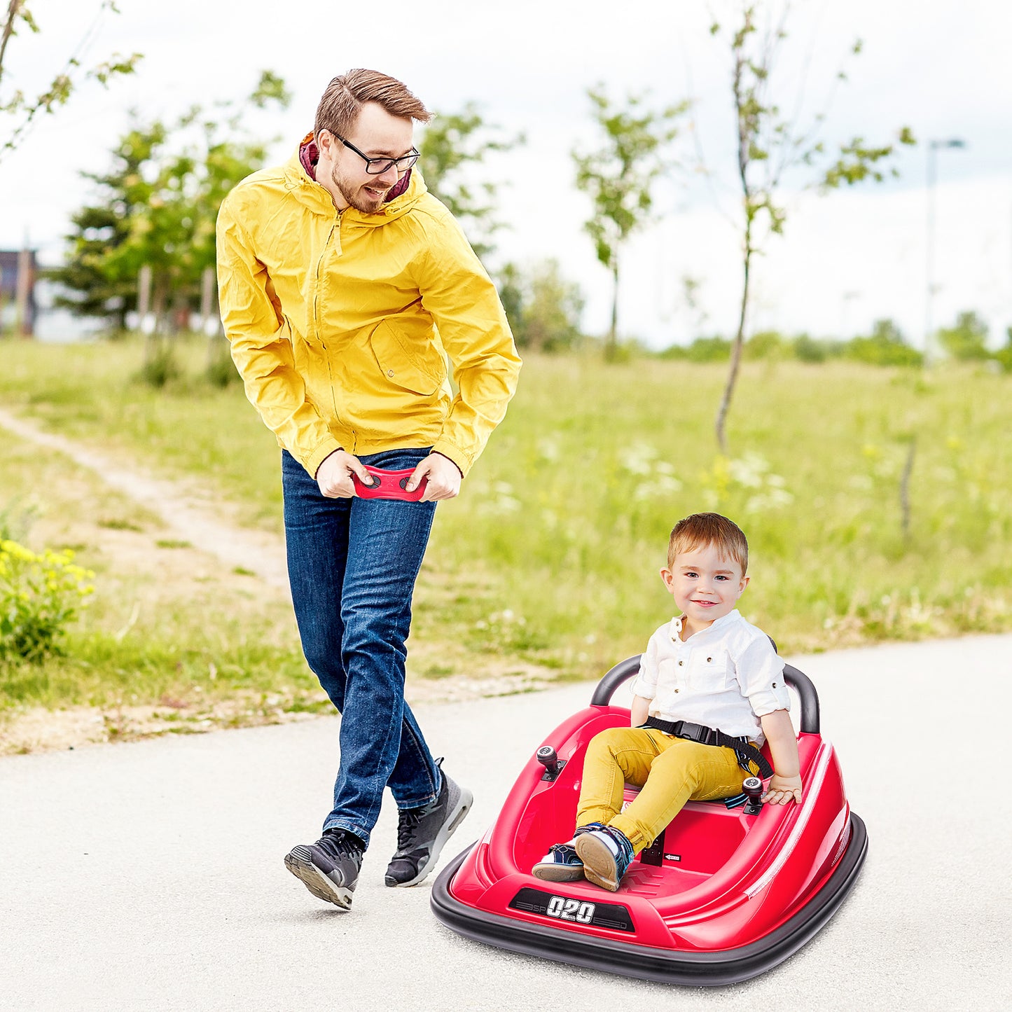 12V Kids Bumper Car Twins Motor with Parent Remote Control