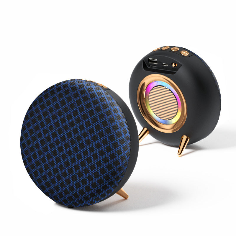 Cloth Art Bluetooth Speaker Creative Seven Lights Heavy Bass