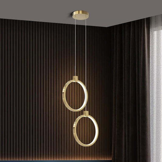 Copper Light Luxury Modern Minimalist Master Bedroom Living Room Background