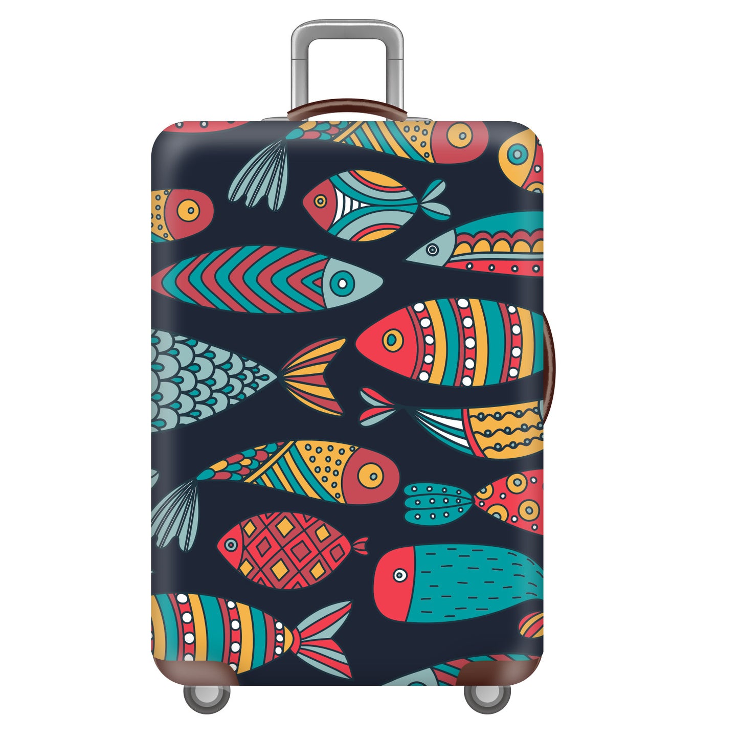 Polyester Suitcase Cover Suitcase Pull Rod