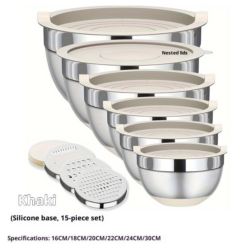 Baking Tools Egg Beater Bowl Salad Bowl Cooking Bowl Set With Lid