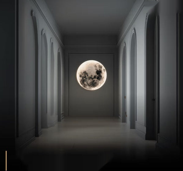 Lunar Sandstone Texture Painting Entrance Painting 3D Stereo Lamp