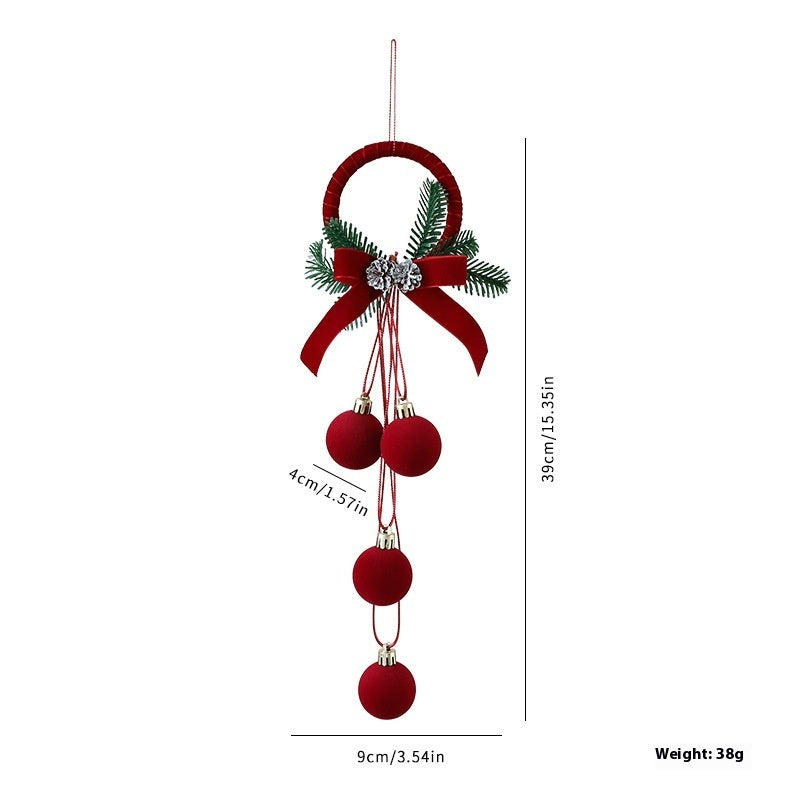 Exquisite Christmas Shop Windows Tree Hanging Decorations Ornaments Festival Party Atmosphere Decoration Props Christmas Bells