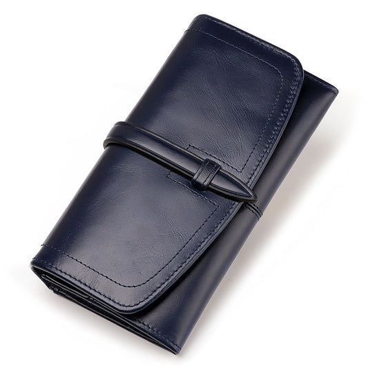 Long Zipper Retro Womens Wallet Large Capacity Womens Bag