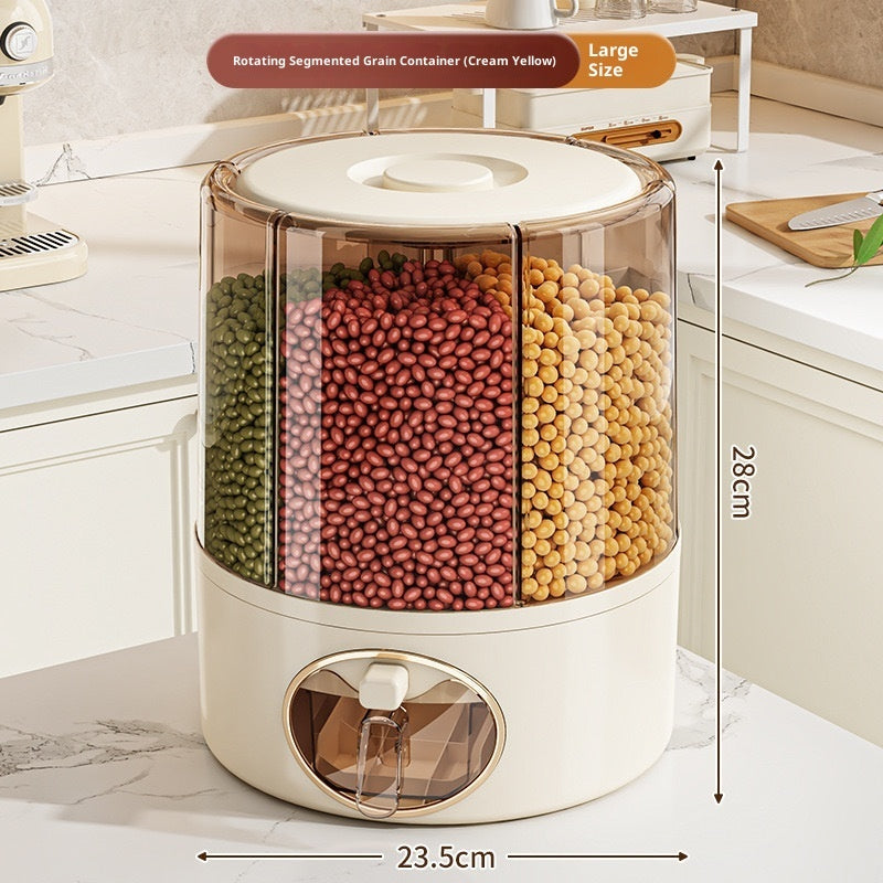 Rotatable Cereals Storage Bucket Insect Proof Sealed