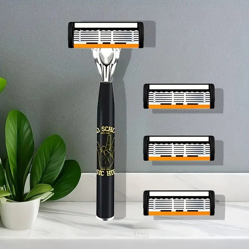 Six-layer Finger Type Handle For Manual Shaver Holder Cutter Head