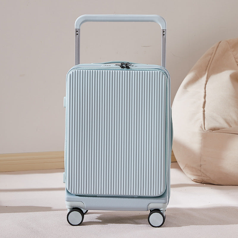 Front Fastening Wide Pull Rod 20-inch Lightweight Luggage