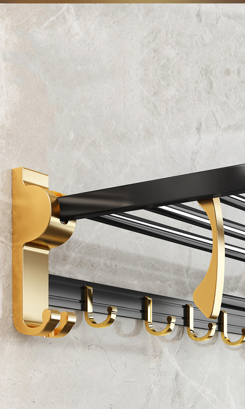 Light Luxury Style Towel Free Punch Bathroom  Rack
