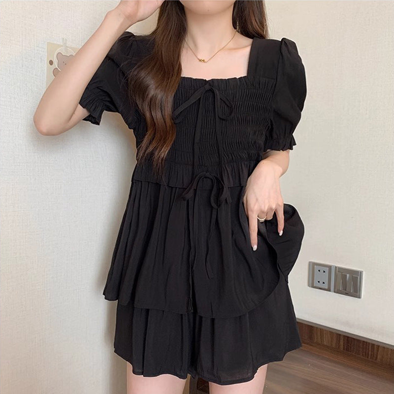Elastic Waist Shirt And Shorts Casual Two-piece Set