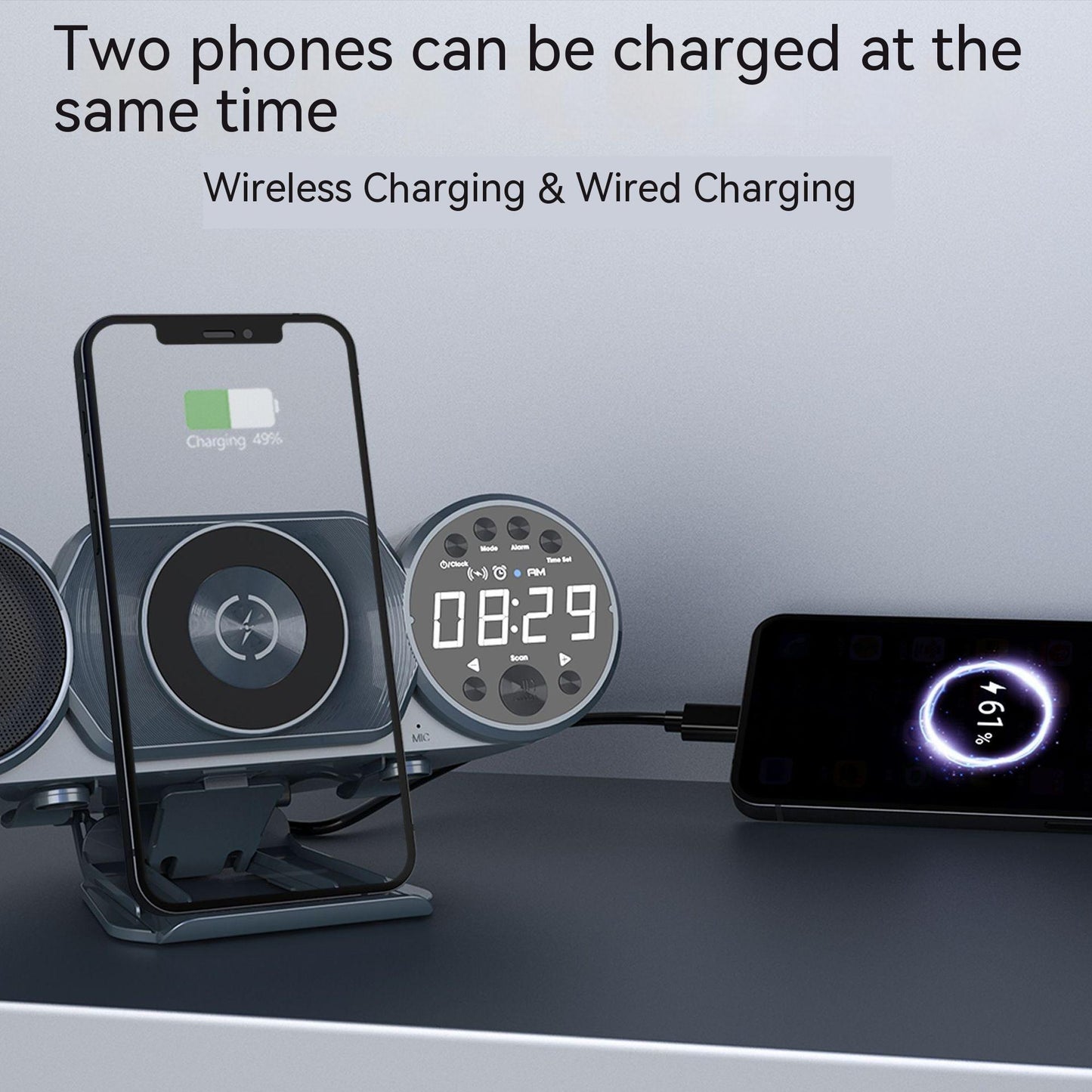 Ambience Light Wireless Charger Bluetooth Audio