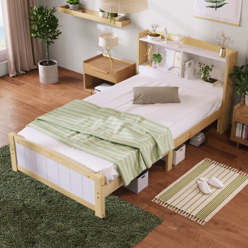 Einzelbett Aus Massivholz