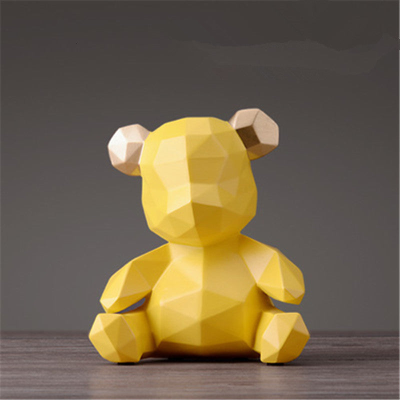 Nordic geometric bear ornaments