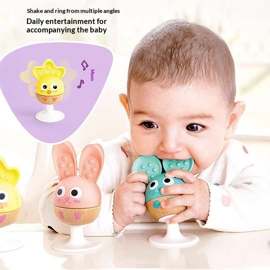Happy Teething Rattle Baby Soothing Toy