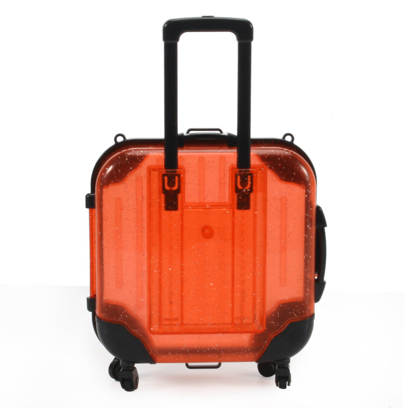 Children's Simple Cartoon Mini Suitcase Shape Storage Box