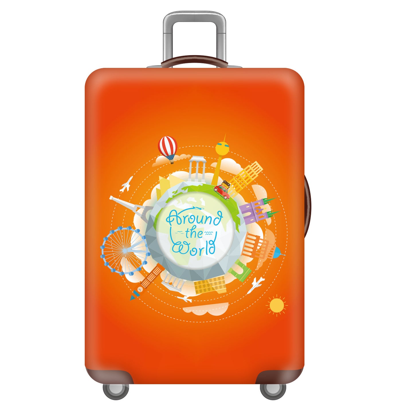 Polyester Suitcase Cover Suitcase Pull Rod