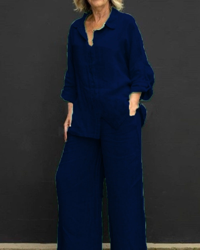 Women's Casual Urban Shirt Set