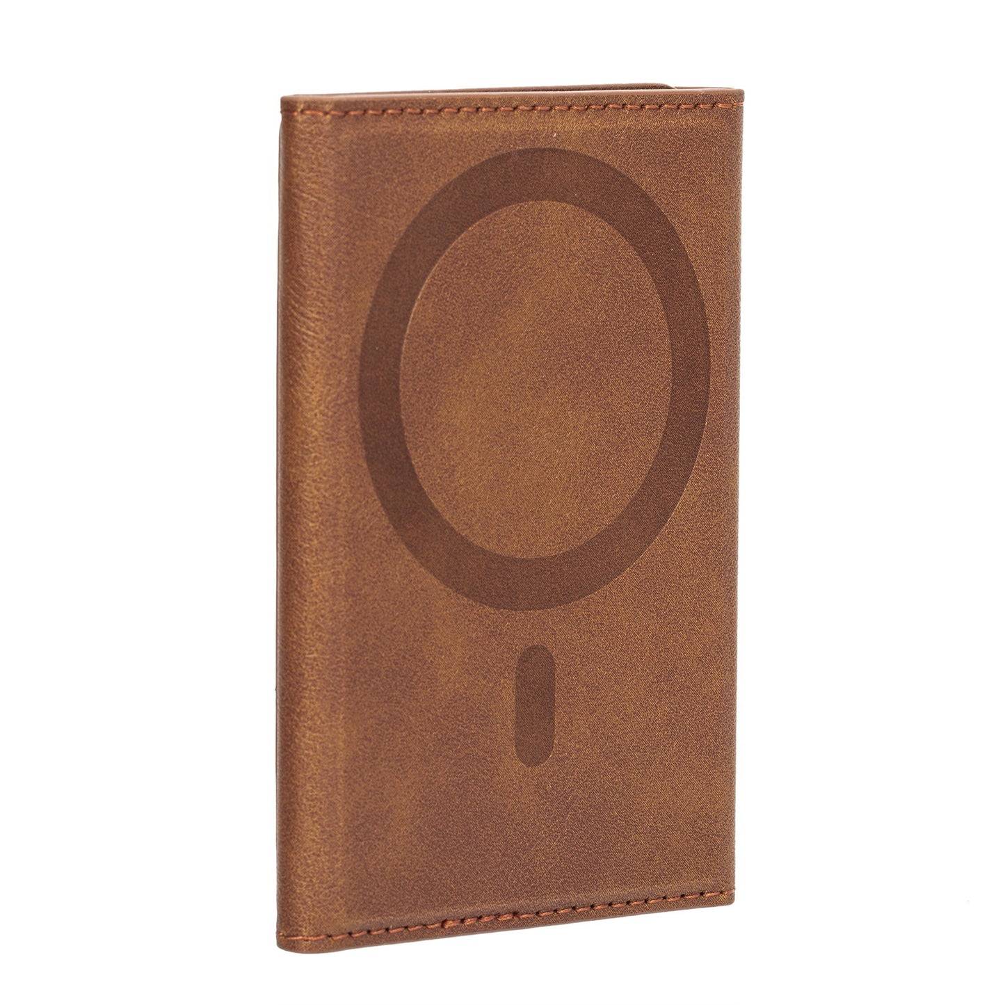 Leather Tri-fold Magnetic Wallet Card Holder
