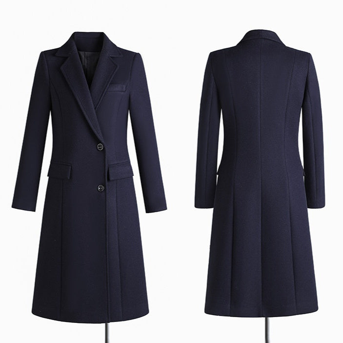 Woolen Coat For Formal Work Attire At Banks Jewelry Stores And Hotel Front Desks