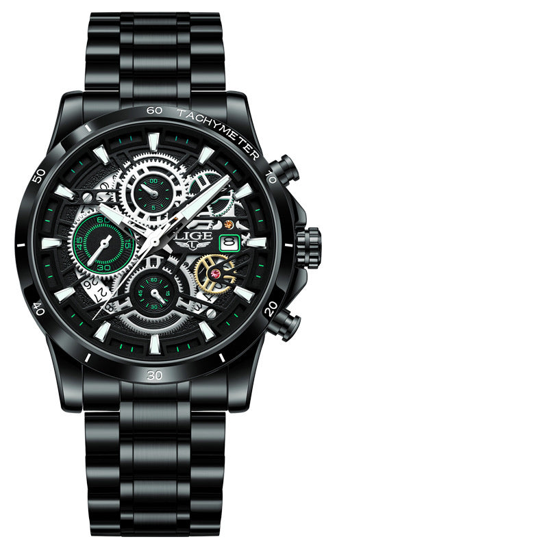 Audi design watch in silver