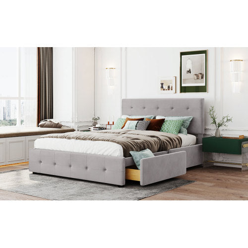 Hautfreundliches Doppelbett Aus Samt