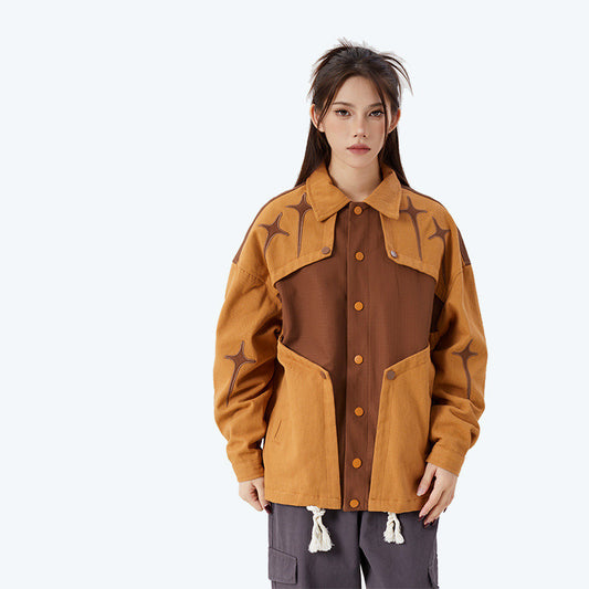 Loose Maychao Stitching Jacket Coat