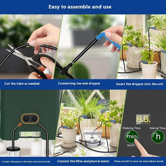 Household Portable Solar Timing Automatic Watering Device