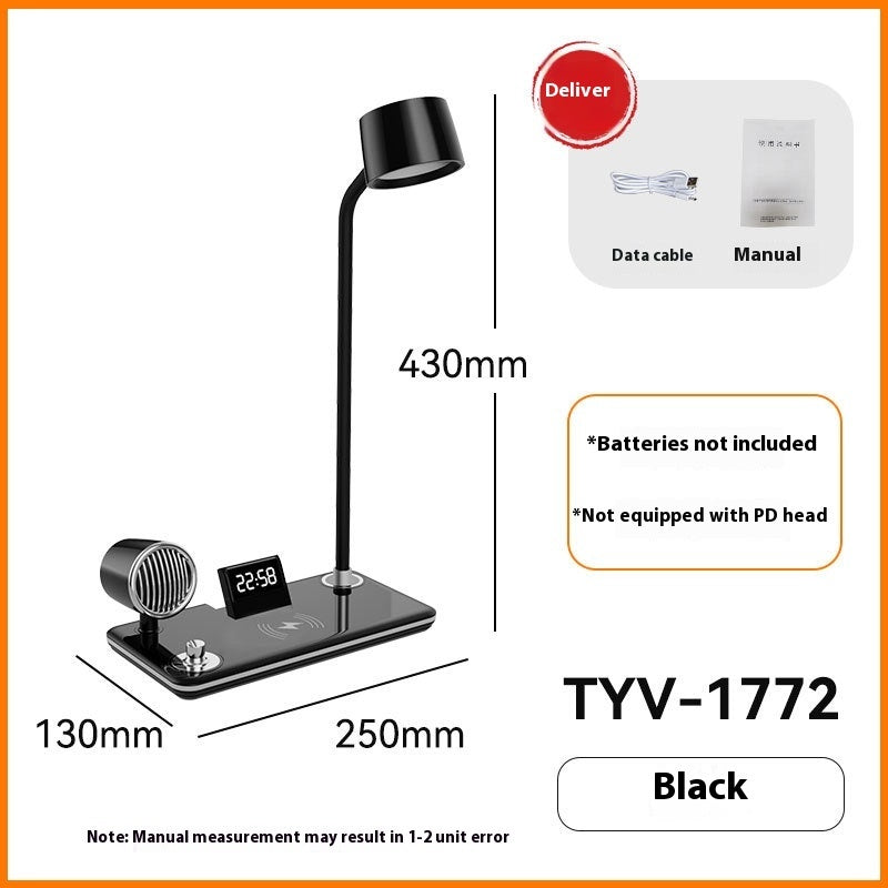 Intelligent Wireless Charging Lamp Digital Display Time Eye-protection Lamp