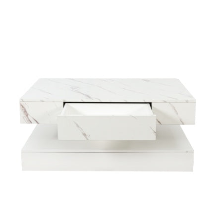 6.93IN High LED Coffee Table,Modern Coffee Table For Living Room,Living Room Tables,Large Living Room Furniture,LED Lights