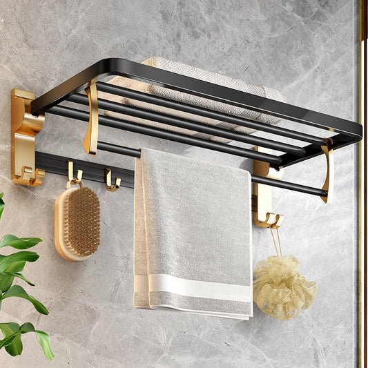Light Luxury Style Towel Free Punch Bathroom  Rack