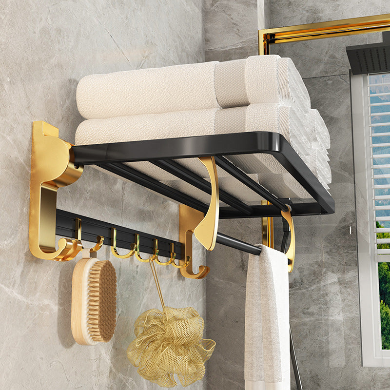 Light Luxury Style Towel Free Punch Bathroom  Rack