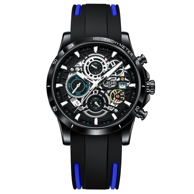 Audi design watch in silver