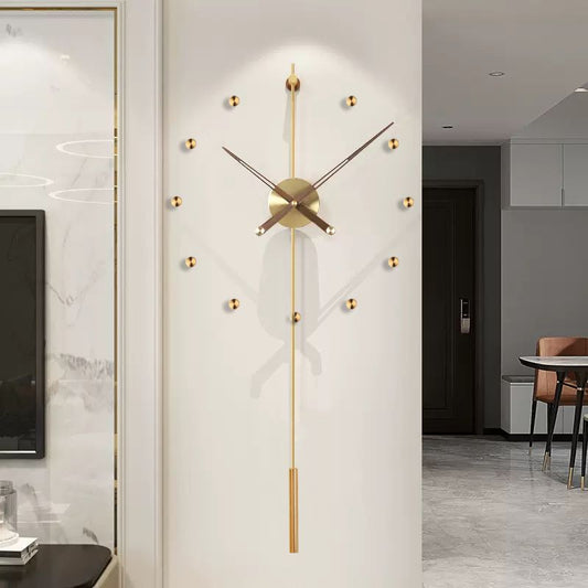 Light Luxury Ins Mute Grille Wall Clock Personality