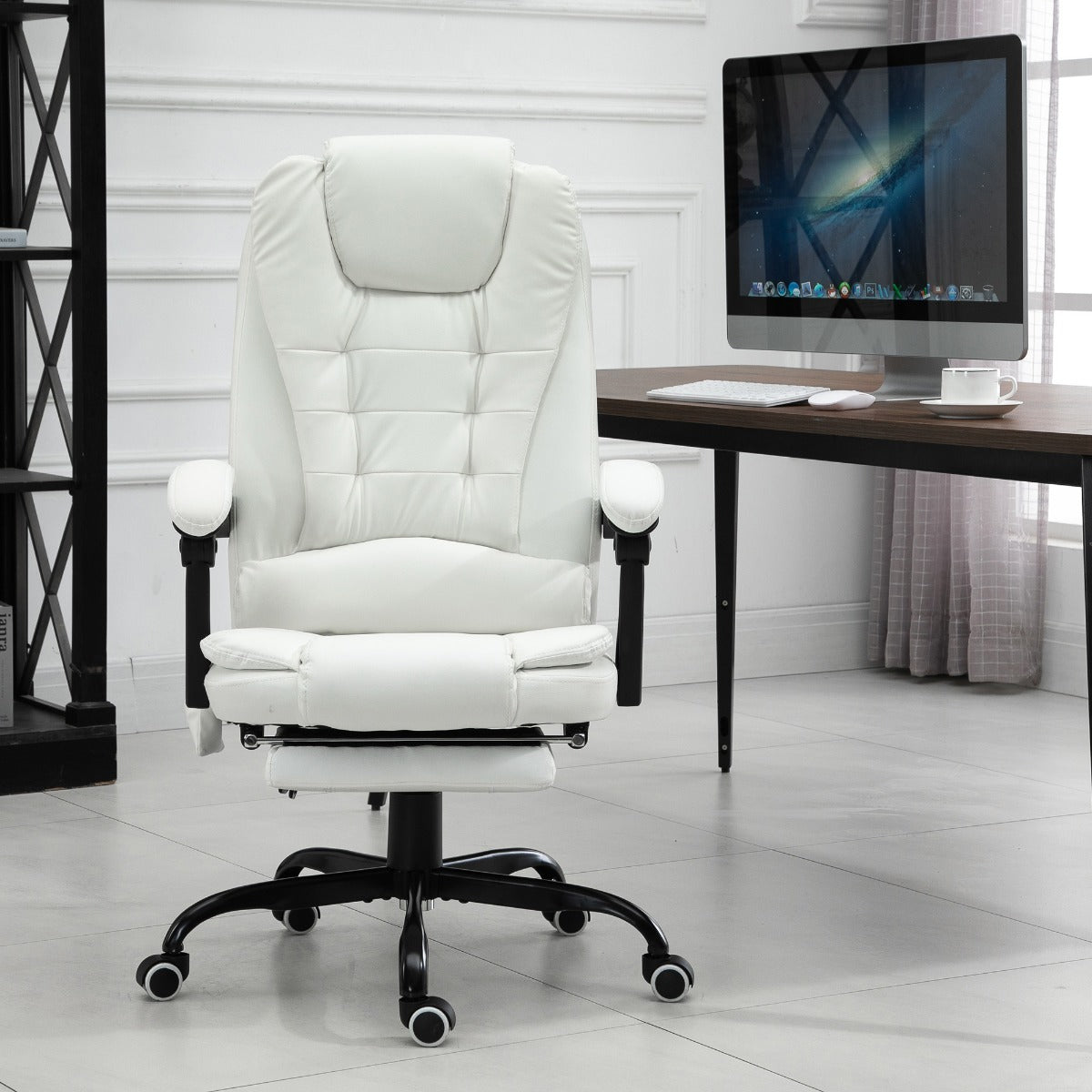 7-Point Vibrating Massage Office Chair High Back Massaging Office Desk Chair with Lumbar Support