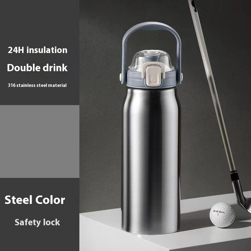 Portable Large Capacity Straw Thermal Insulation Cup
