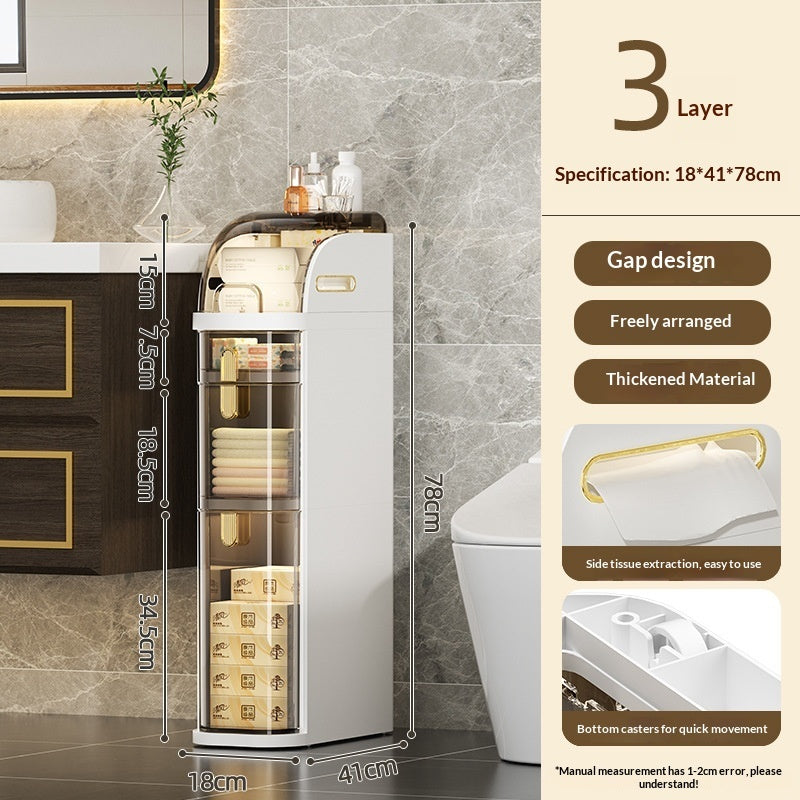 Bathroom Gap Storage Cabinet Drawer Type Home Storage Cabinet