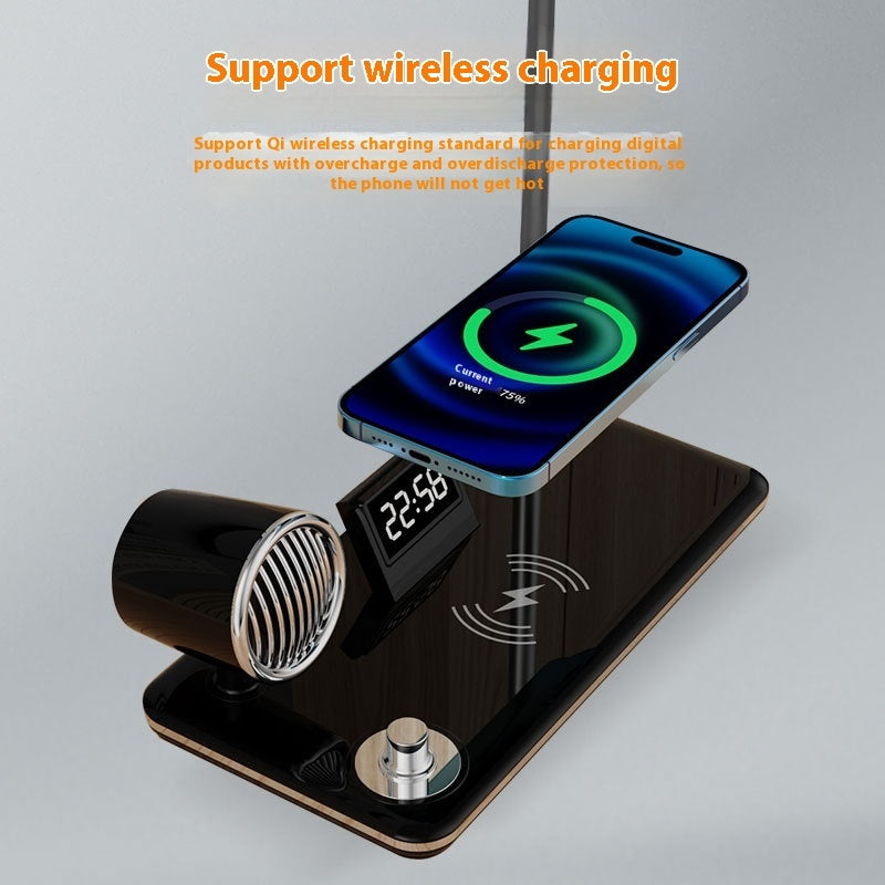 Intelligent Wireless Charging Lamp Digital Display Time Eye-protection Lamp