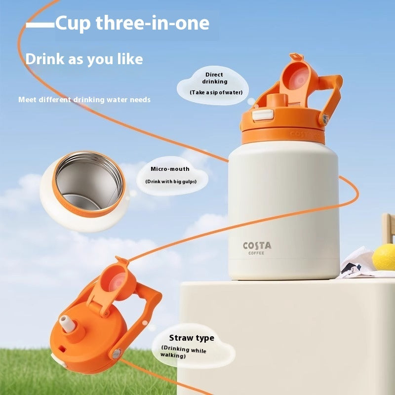 Household Large Capacity Vacuum Cup Stainless Steel Kettle