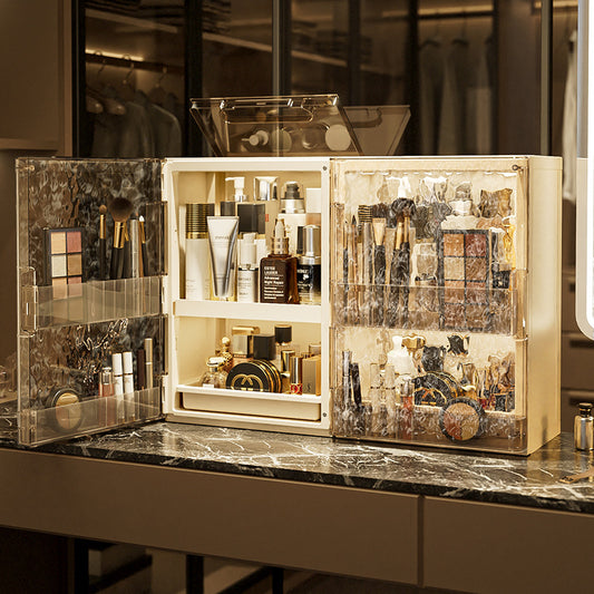 Foldable Desktop Storage Rack Cosmetics Storage Box