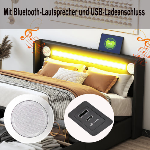 Fiberboard Double Bed