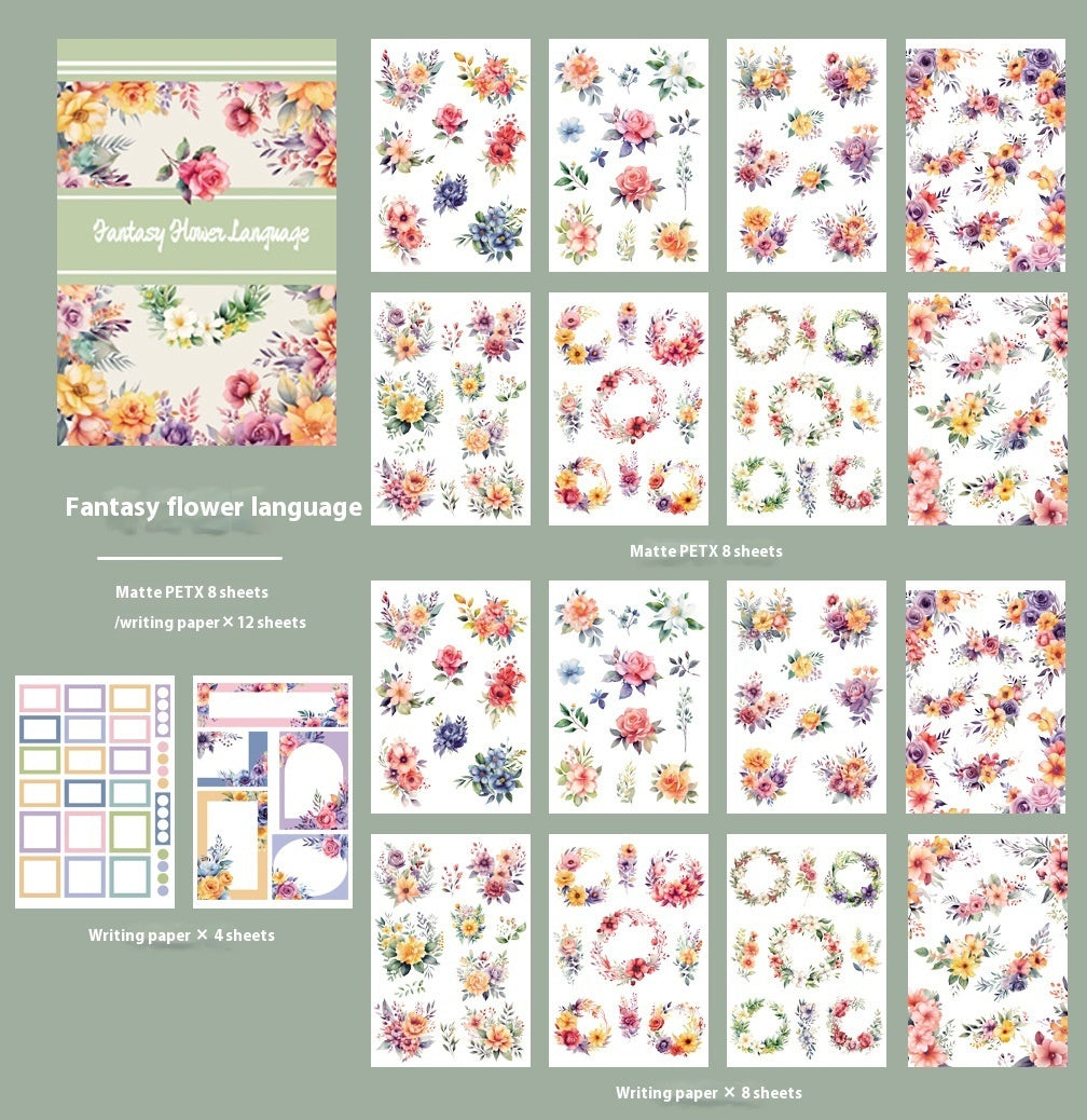 Journal Material PET Sticker Book