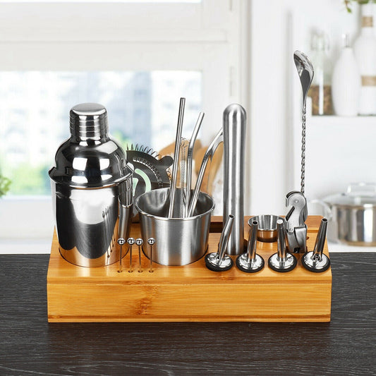 Household Simple Cocktail Shaker Set 22-piece Mixer Bar Strainer Stand