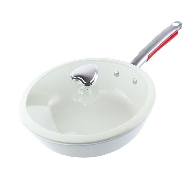 Household Portable Pebble Ceramic Stir Fry Non Stick Pan