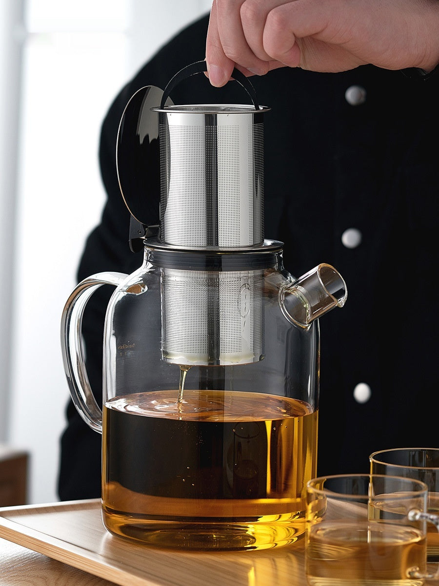 Large Capacity Teapot Household Heat-resistant Stainless Steel Filter Boiling Kettle