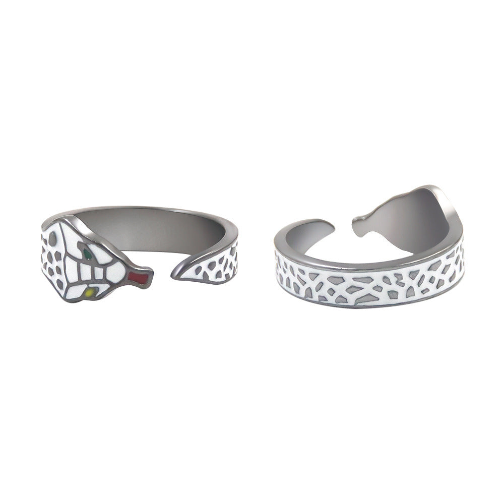 Impression Ring Anime Pattern Unisex