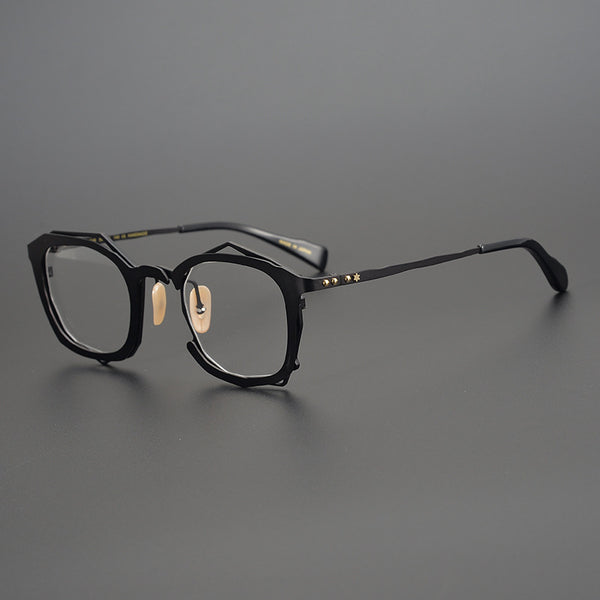 Handmade Irregular Shape Glasses Frame With Myopic Glasses Option