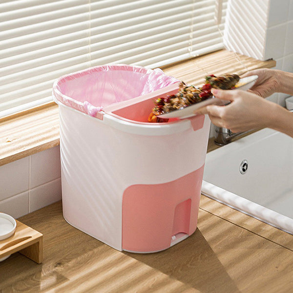 Dry And Wet Separation Of Household Kitchen Multifunctional Drain Trash Can