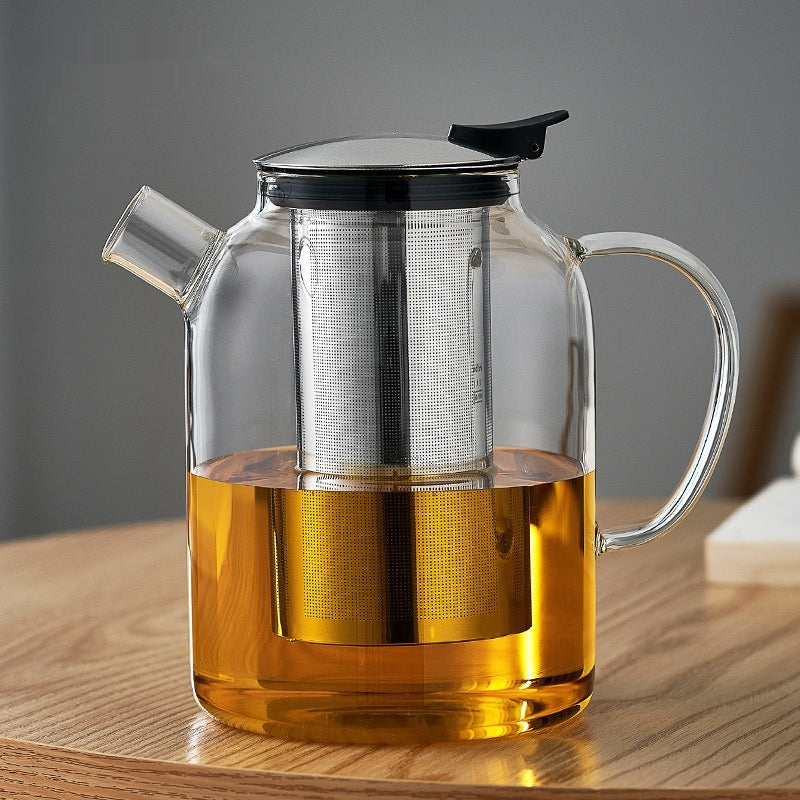 Large Capacity Teapot Household Heat-resistant Stainless Steel Filter Boiling Kettle
