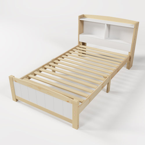 Einzelbett Aus Massivholz