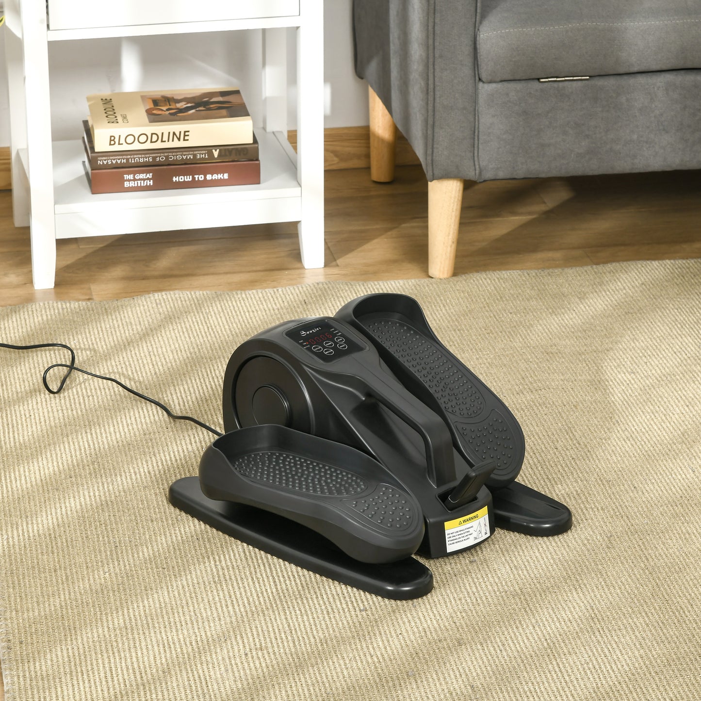 Foot Pedal Exerciser Mini Rehabilitation Bike W/ Adjustable Speed, LCD Display